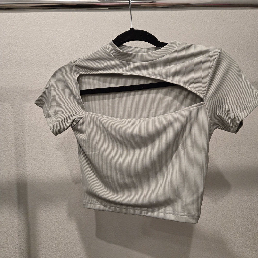 Stylish Gray Women's Top - Picture 2 of 2